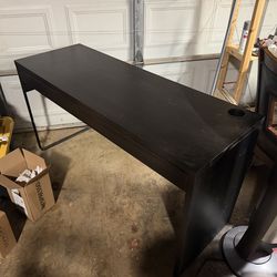 Long computer office desk