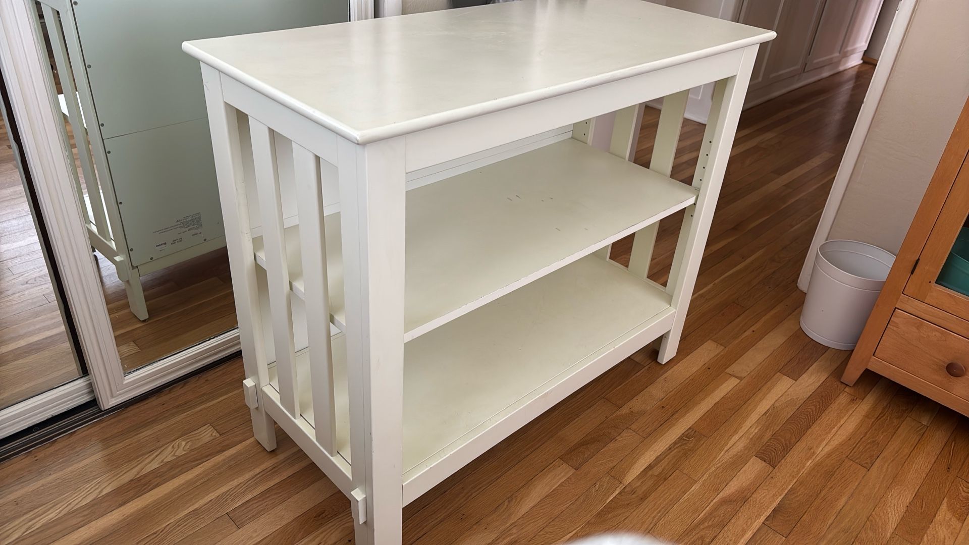 Pottery Barn White Bookshelf