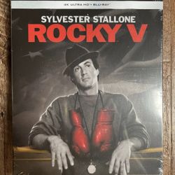 Rocky V 5 w. Steelbook (4K UHD + Blu-ray, 1990, EU Import, Region Free) *NEW*