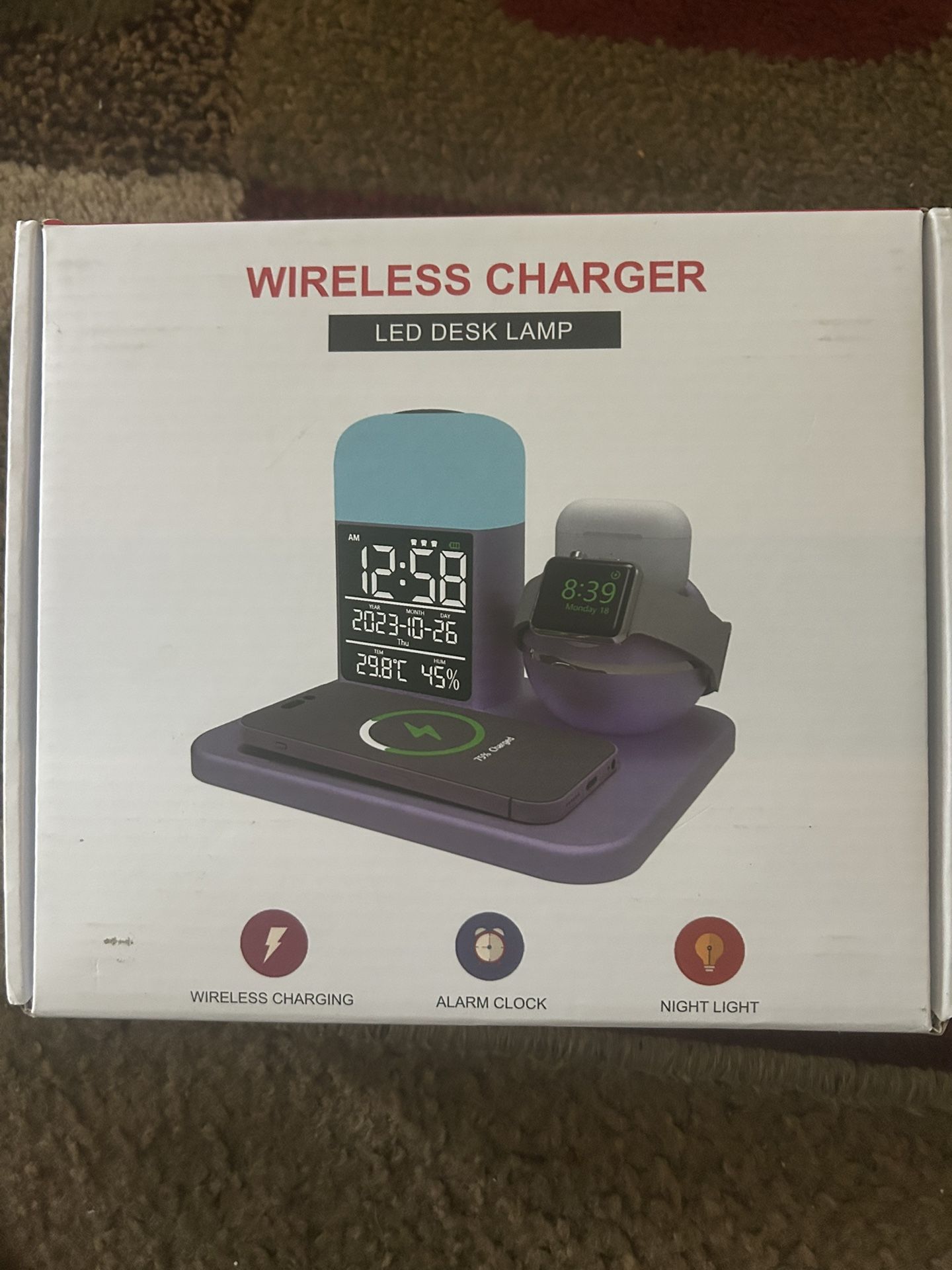 Wireless Charger LED lamp 