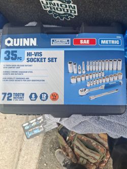 Quinn Hi-VIS SOCKET SET 35pc