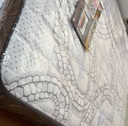 Double side pillow top queen size mattress set