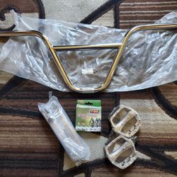 NEW Bicycle Bmx Parts Bundle Chrome