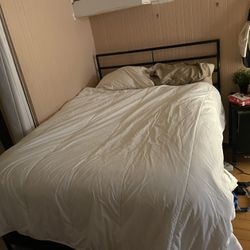 Queen Bed With Frame Box Spring And Comforter