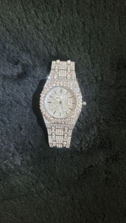 Iced Out AP Style Watch