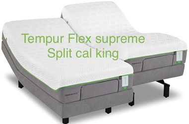 Tempur Flex Supreme 12” split Cal king Mattress ! Sealed in Box