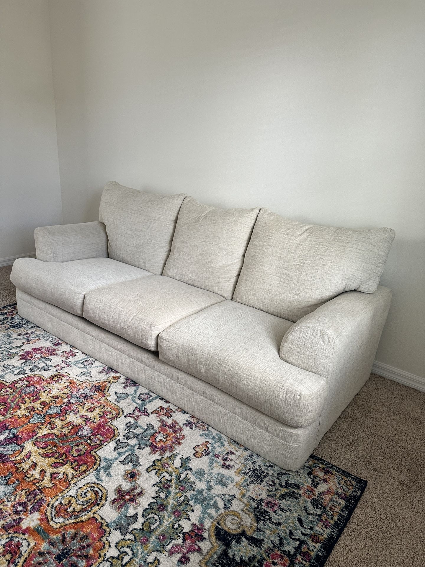 White fabric Couch