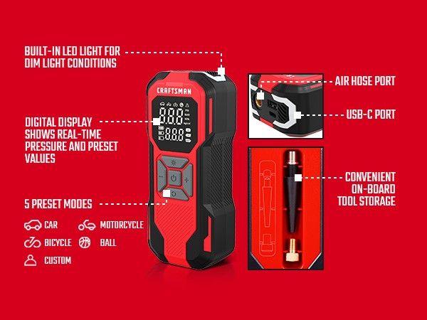 Craftsman Air Compressor/power Bank 150 Psi