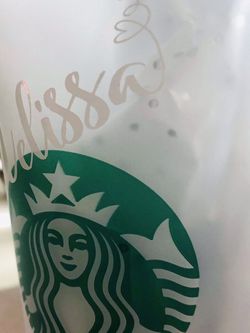 Reusable Cold Drink Cup From Starbucks Personalized