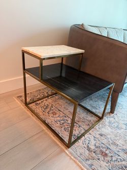 2 Tone Marble Side Table