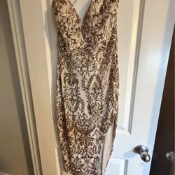 Medium Gold Dress( Open Back) 