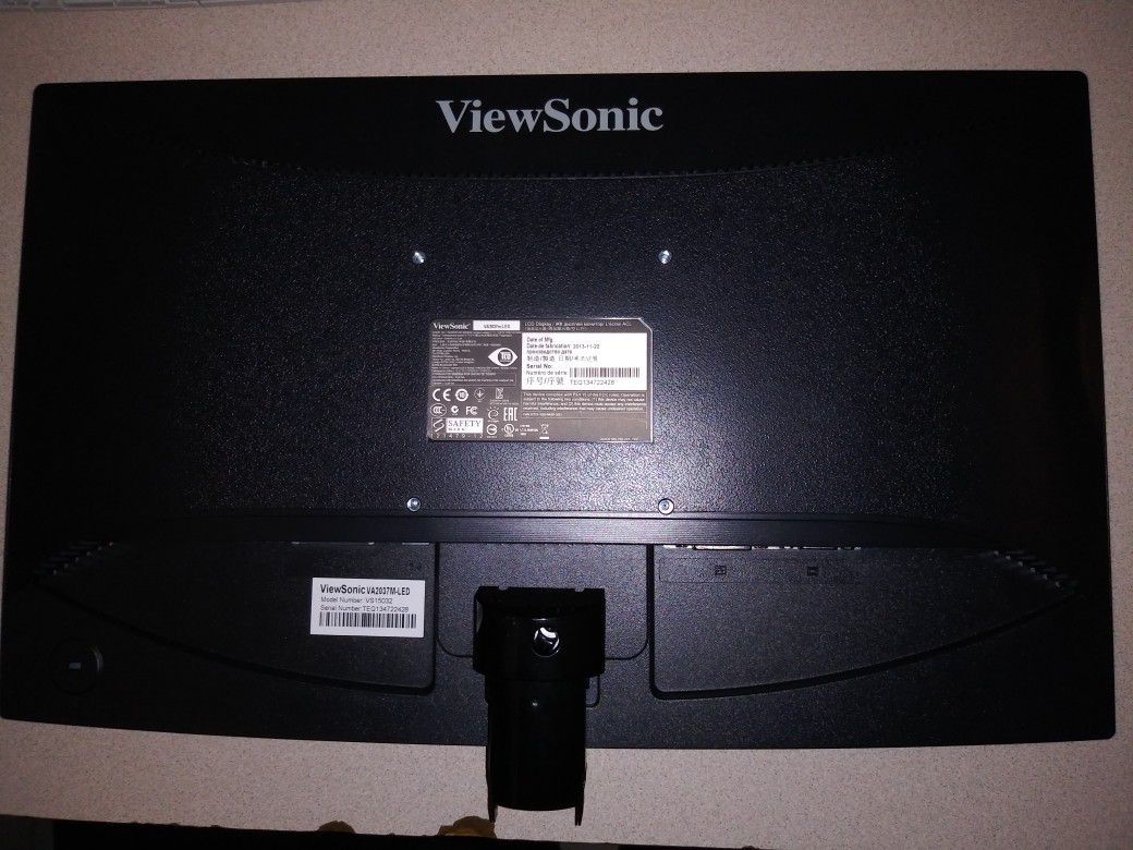 ViewSonic VA2037m-LED Computer Monitor 20"