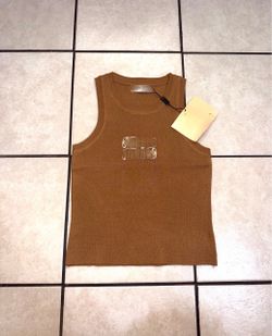 Women brown / black M*I*U tank tops