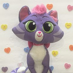 DISNEYHISSY CAT FROM PUPPY DOG PALS- 12 INCH PURPLE PLUSH CAT