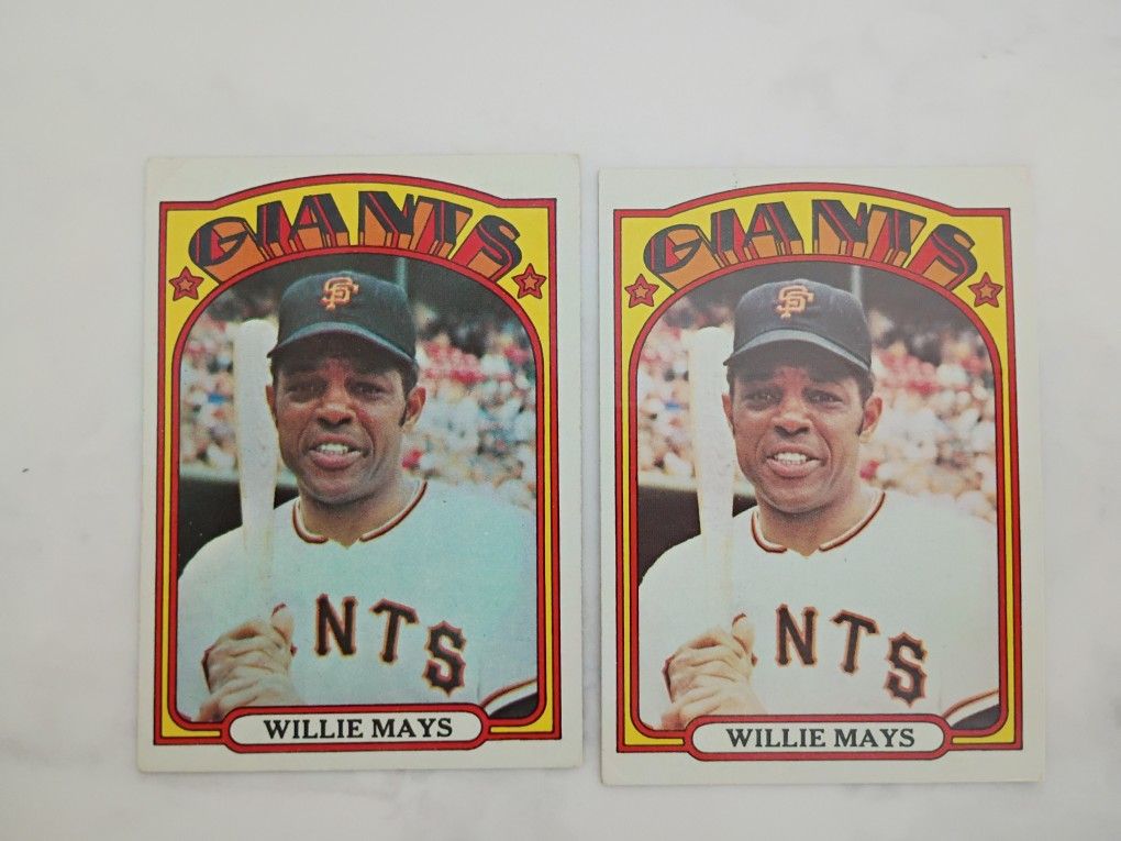 1972 TOPPS Baseball Card: Willie Mays