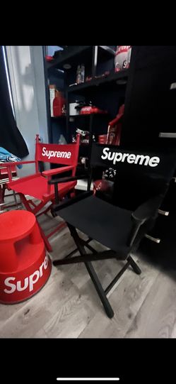 Black & Red Supreme Directors Chair for Sale in New York, NY - OfferUp