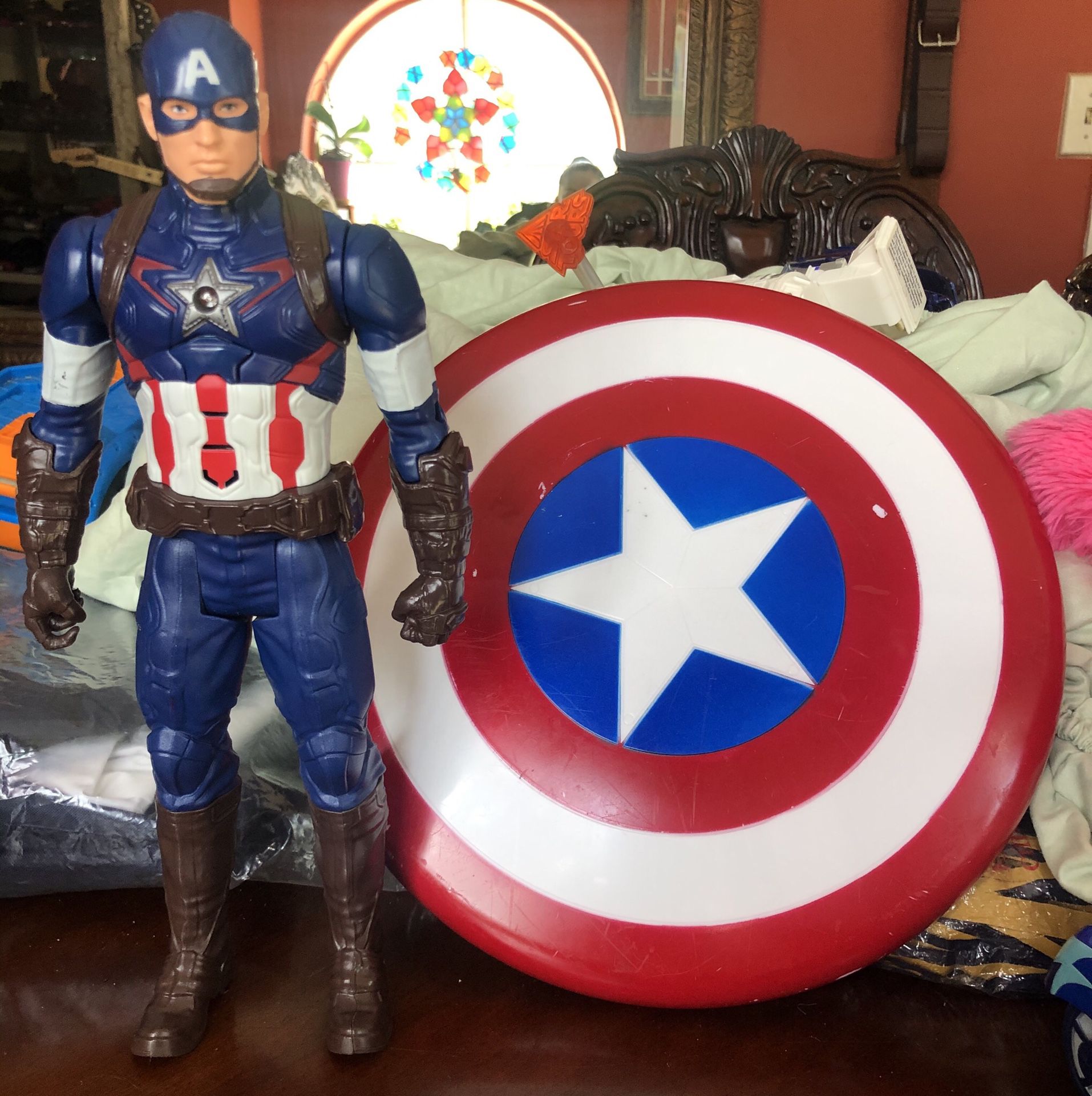 Marvel’s Captain America action figure 11” captain america shield