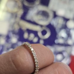 Real 14k gold diamond ri g