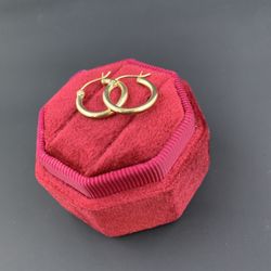 14k Gold Hop Earrings