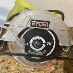Ryobi Circular Saw 7 1/4” Blade Corded 