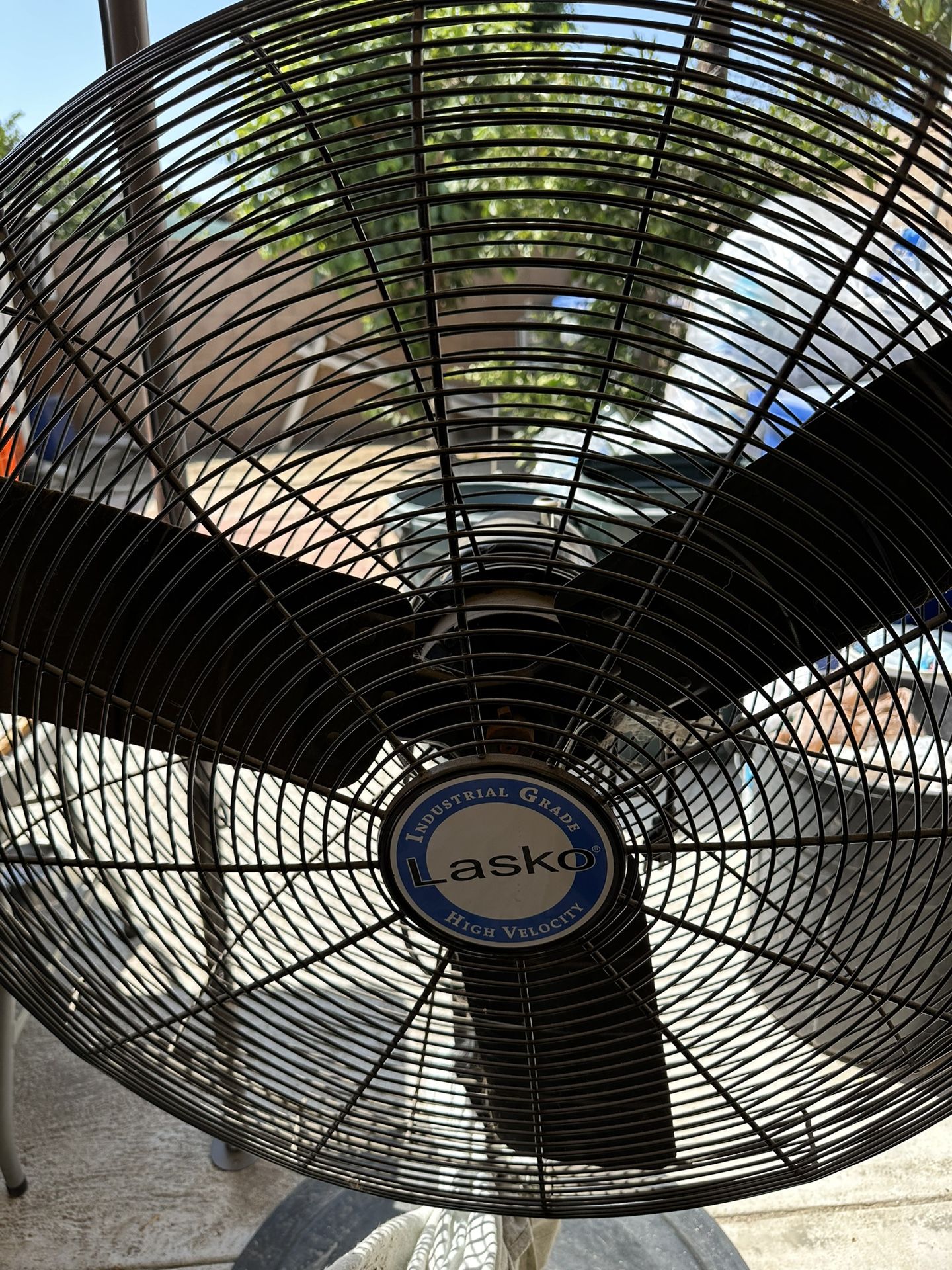 Rotating Industrial Fan Three Speed 33 Inches Wide By 55 Inches Tall Everything Works Great Normal Use Good Condition Or Best Offer. No Use For It Any