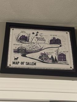 Hocus Pocus Map Framed