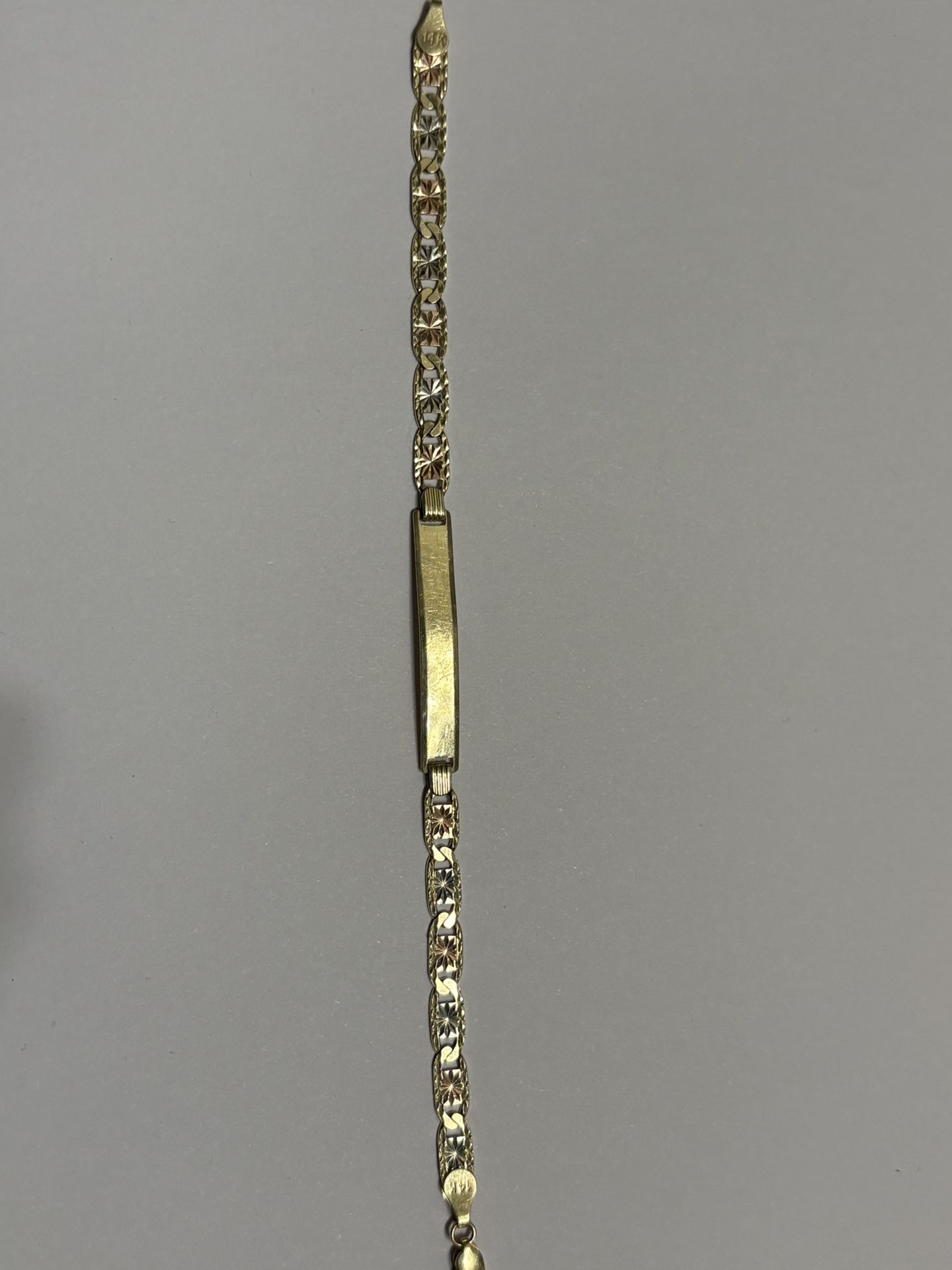 REAL 14k Gucci Link ID Bracelet