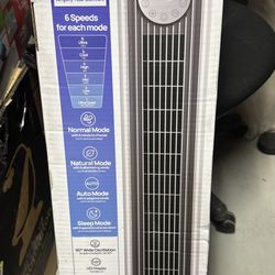 Dreo Tower Fan 42 Inch, Cruiser Pro T1 Quiet Oscillating Bladeless Fan with Remote, 6 Speeds, 4 Modes, LED Display Open Box QL