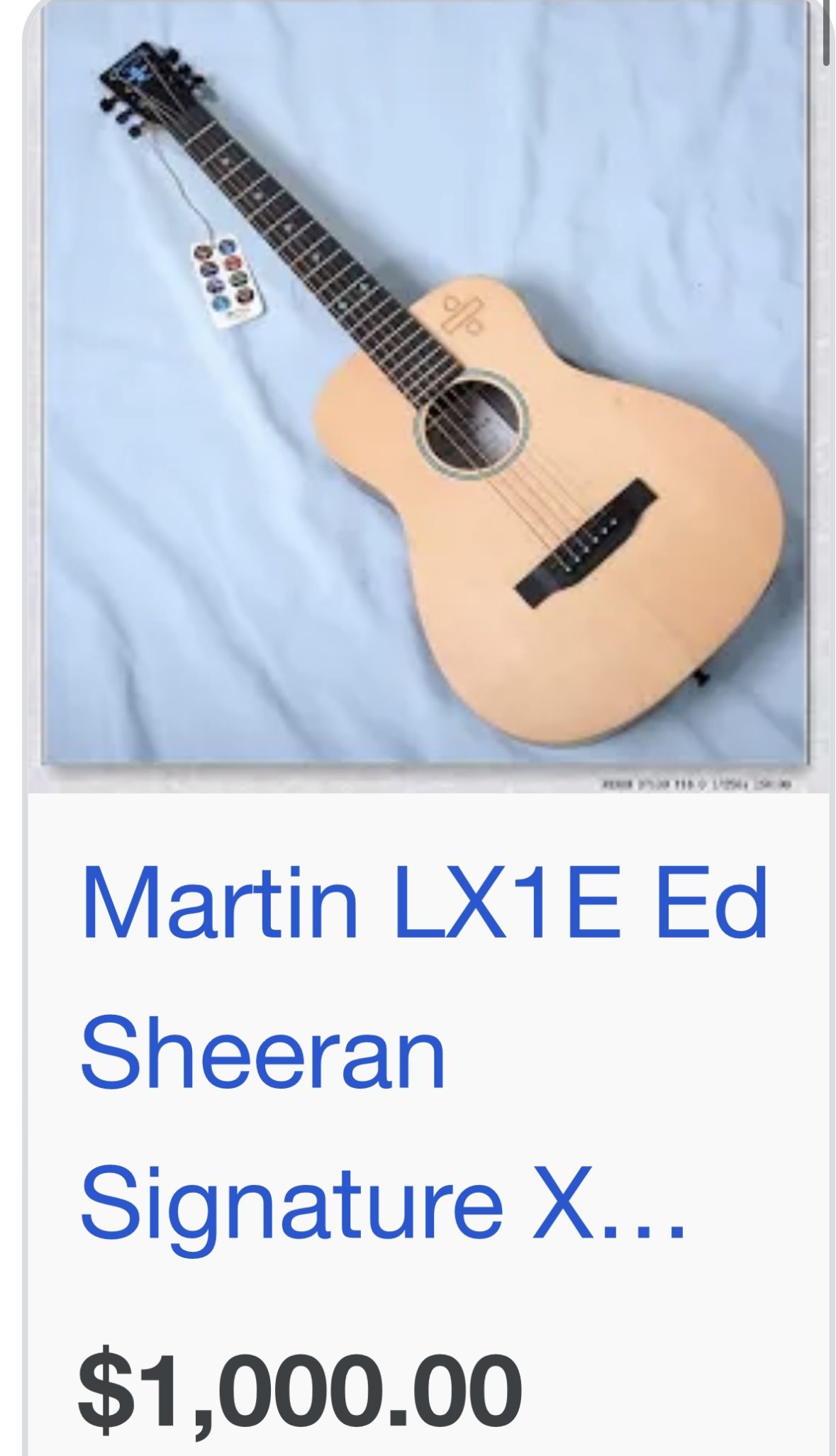 Ed Sheeran Divide Guitar Martin