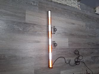 LED Warning Light Bar Amber White Strobe