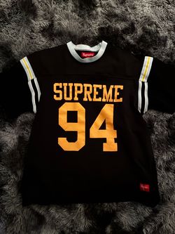 Supreme split S/S football tee black