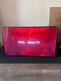 43 inch TCL TV with wall mount