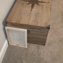 Hand Painted Chest. Nautical Compass Make Offer