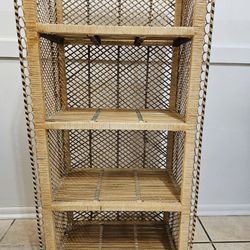 Bamboo Wicker Shelves