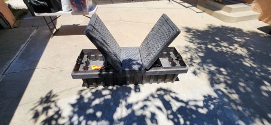 Truck Bed Tool Box Dual Lid Storage