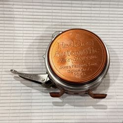 F123- Vintage Heddon Automatic No. 57 Fly Fishing Reel Free-Stripping Patented