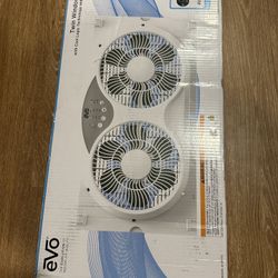 evo WF175 Twin Window Fan with Remote Control  Ventilador de ventana digital EVO