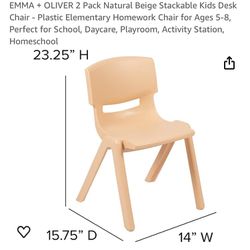Six Stackable Kids Chairs