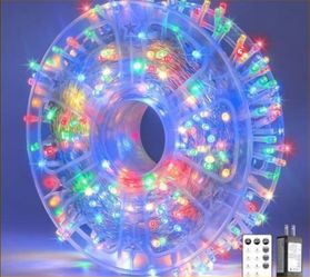 400FT 800 LED Christmas String Lights with Remote, LED Outdoor Waterproof Fairy Lights, Connectable Timer Dimmable Holiday Lights for Roof, Wedding