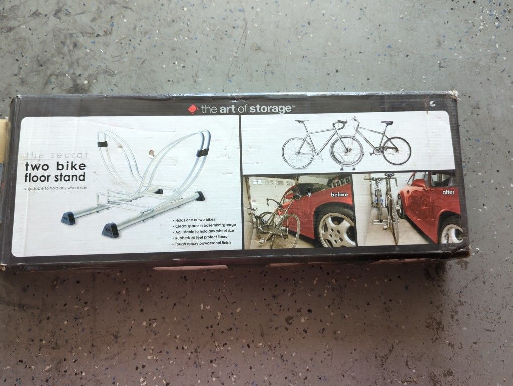 Bike stand for 2 bikes