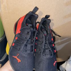 Puma Axelion Break Training  Mens Black Red Sneakers Athletic Shoes 