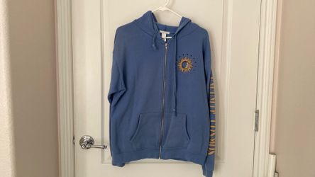Blue zip up hoodie