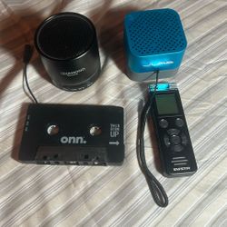 Bluetooth Speaker Digital Audio Recording Device Onn Cassette 