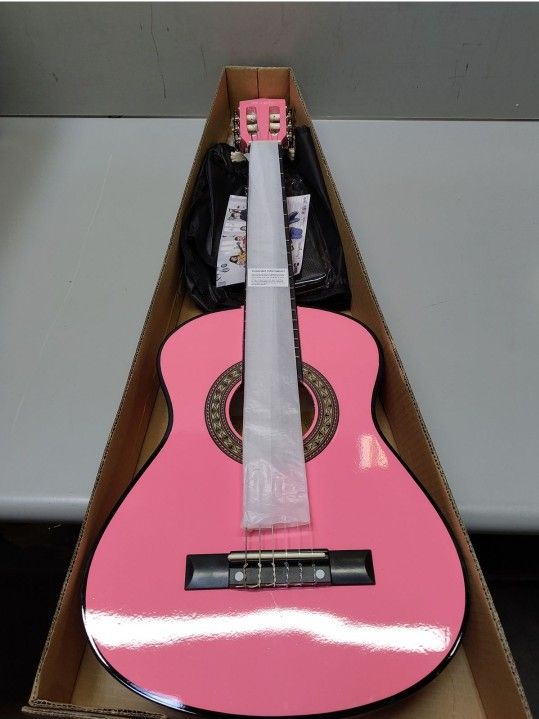Pink 30 Inch Chikds Learning Guitar