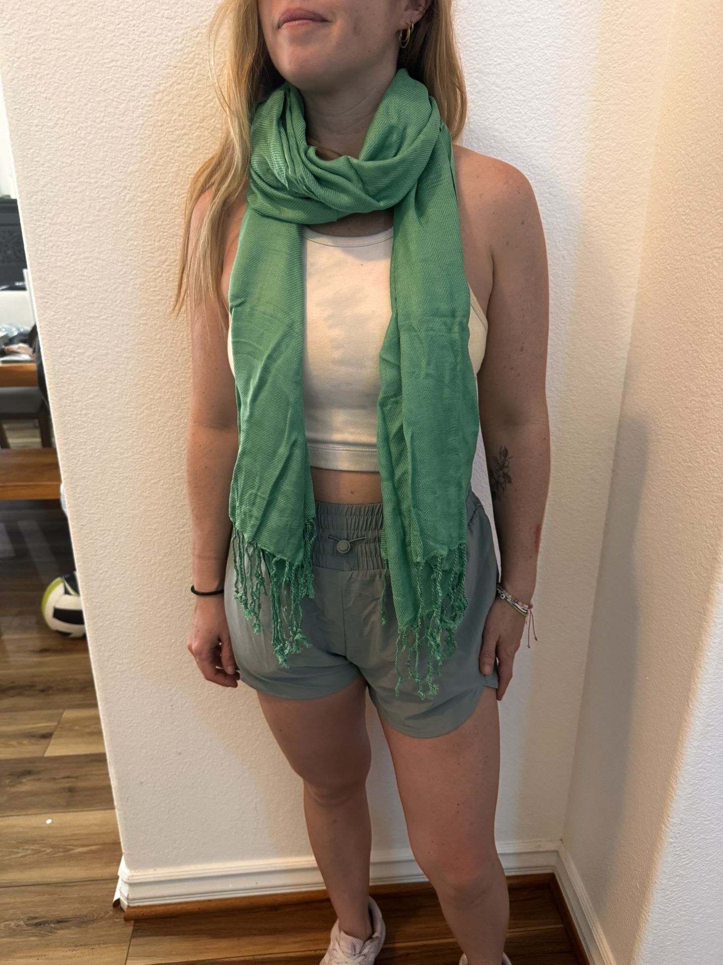 20 Pack Green Pashmina Shawls And Wraps 72 X 27 Inch