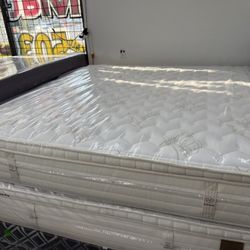 KING SIZE KING KOIL NATURAL COLLECTION (ULTRA-FIRM) MATTRESS & BOX SPRINGS BED SET