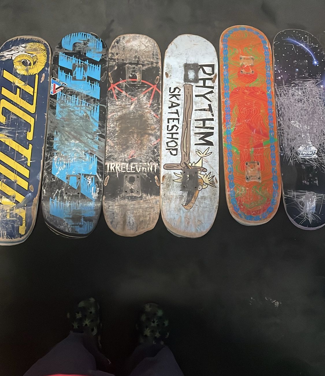 old skateboards ( different sizes)
