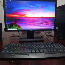 Hp Pavilion desktop Computer Windows 10. Good Working Condition.  AMD Athlon (tm) ll x 4630 processor.  4 gb Ram. monitor 23  inches.   speakers inclu