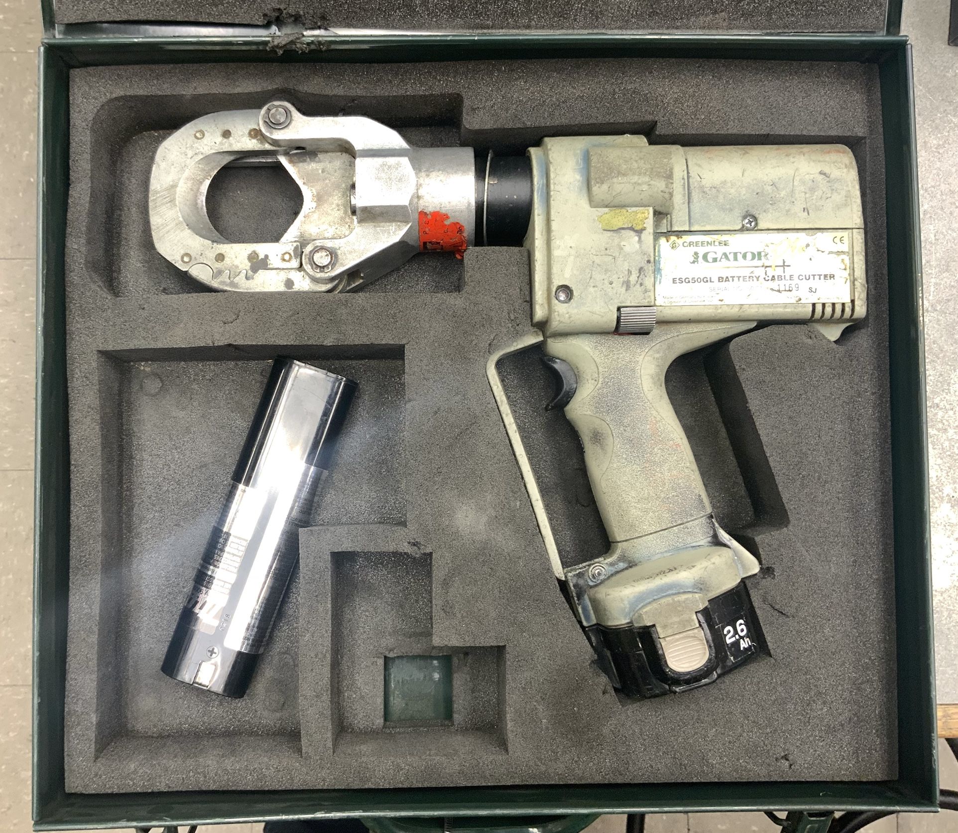 Greenlee Gator ESG50GL Battery Cable Cutter Green Lee Battery