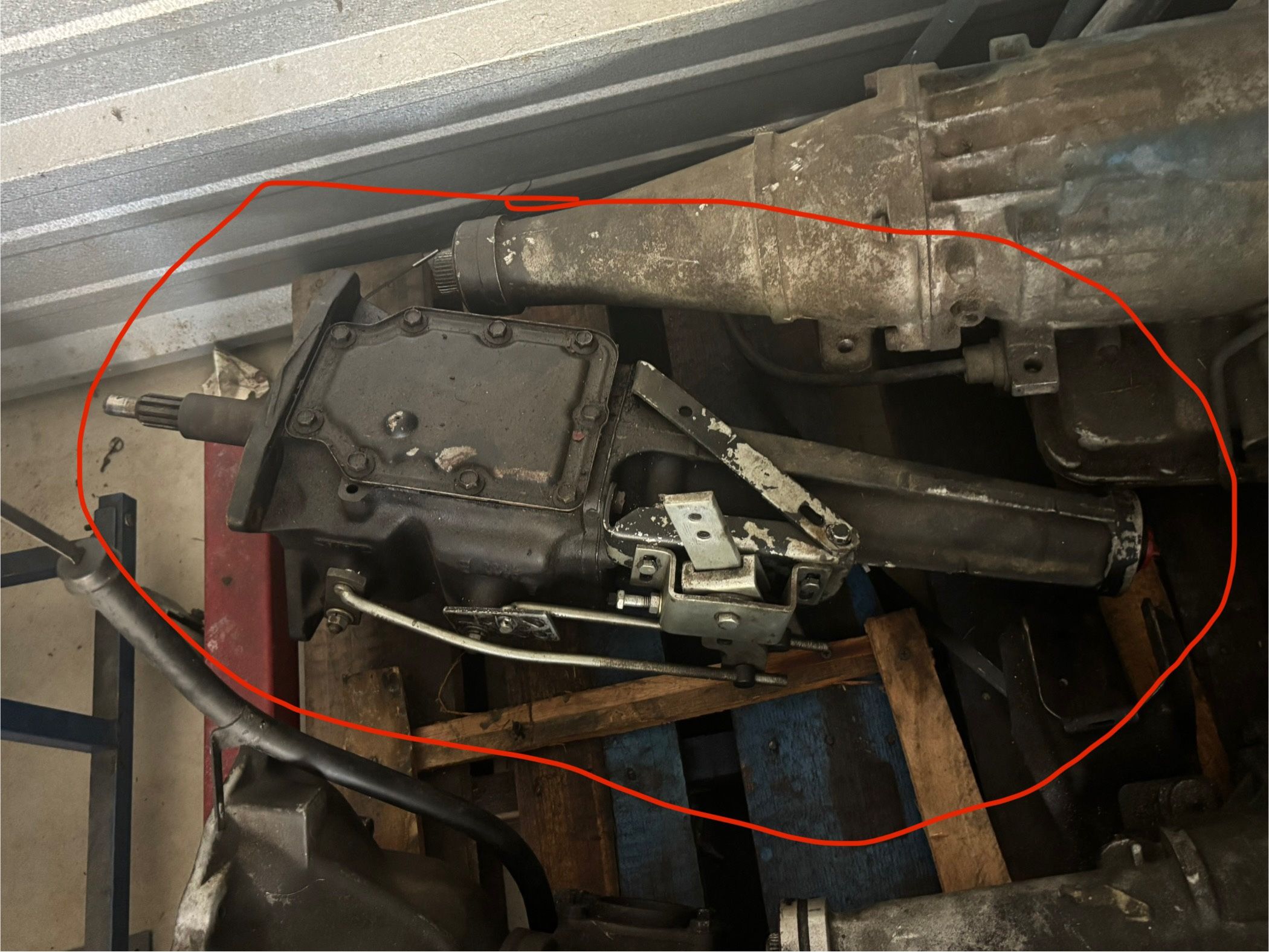 3 speed ford top loader with shifter